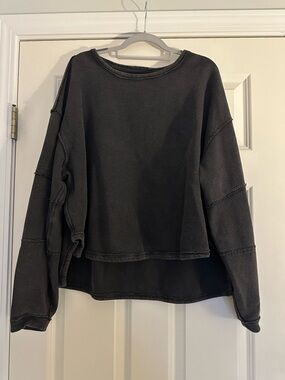 Free People Total Eclipse Sweater - washed black